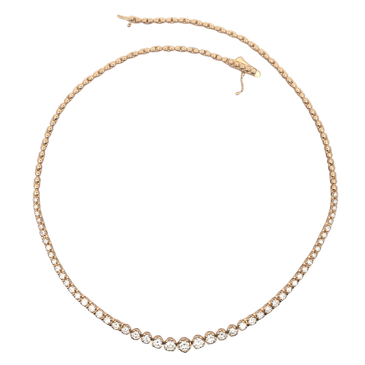 4cttw Classic Necklace LAB Diamond Pendant/Necklace in 10 Karat Yellow Gold