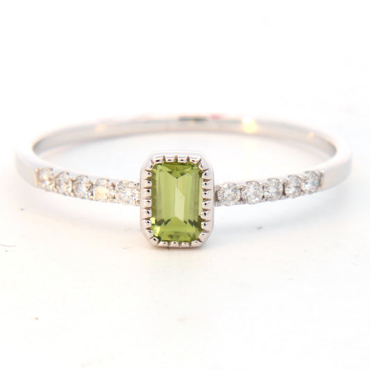 Peridot Accented Ring