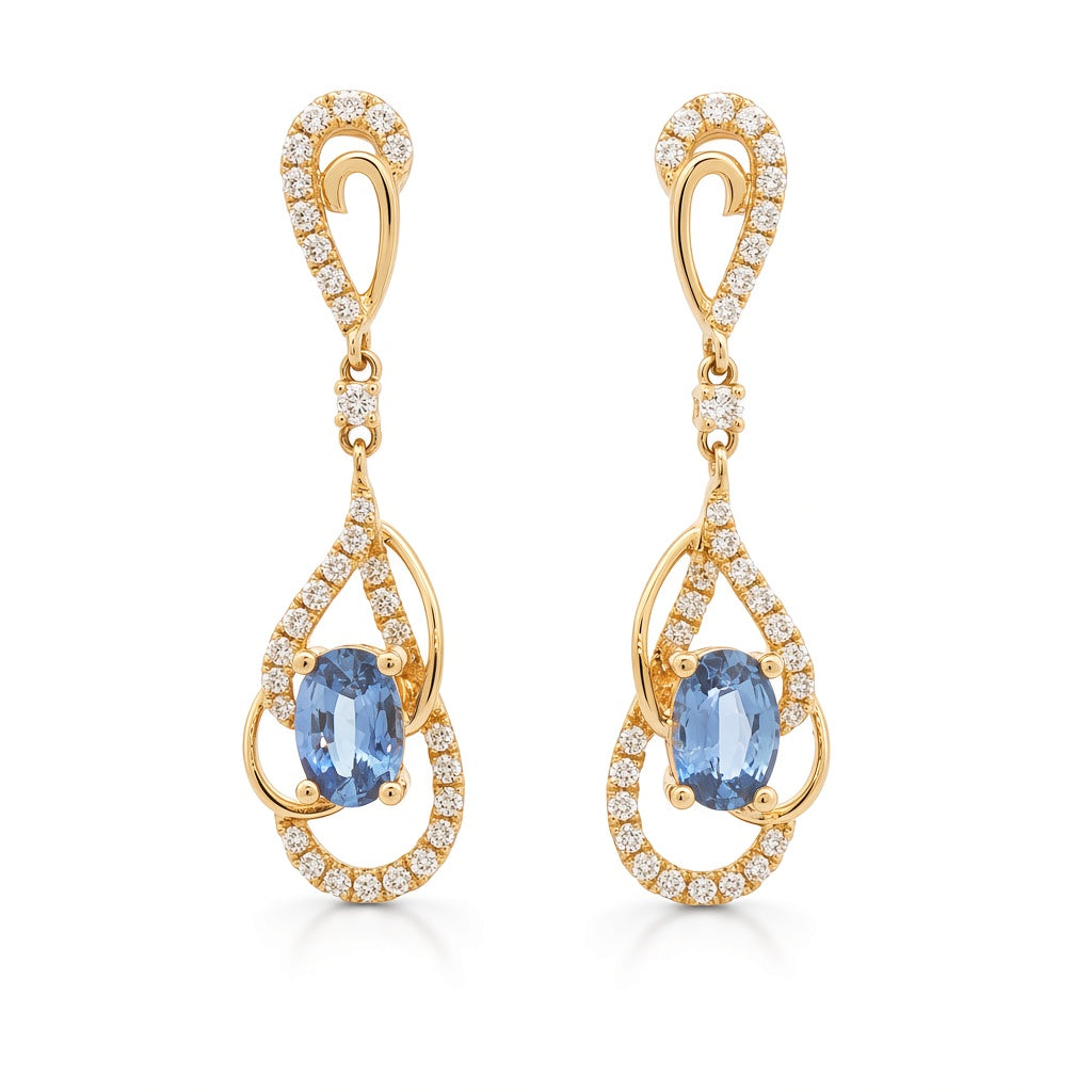 Colored Stone Earring