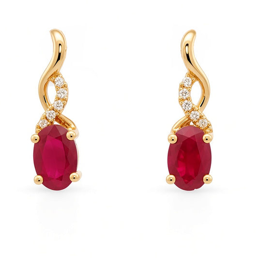 Colored Stone Earring