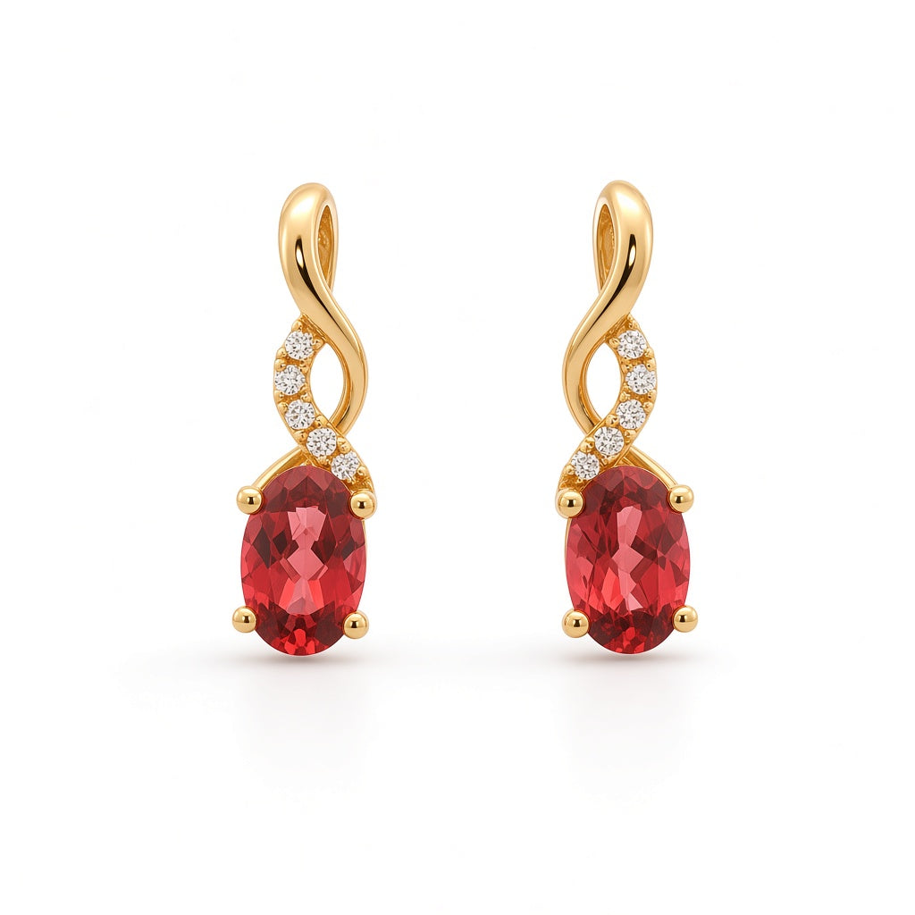 Colored Stone Earring