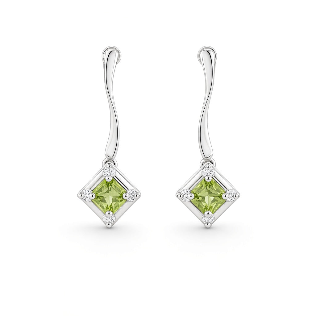 Colored Stone Earring