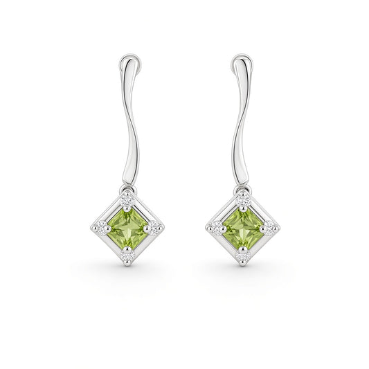 Colored Stone Earring