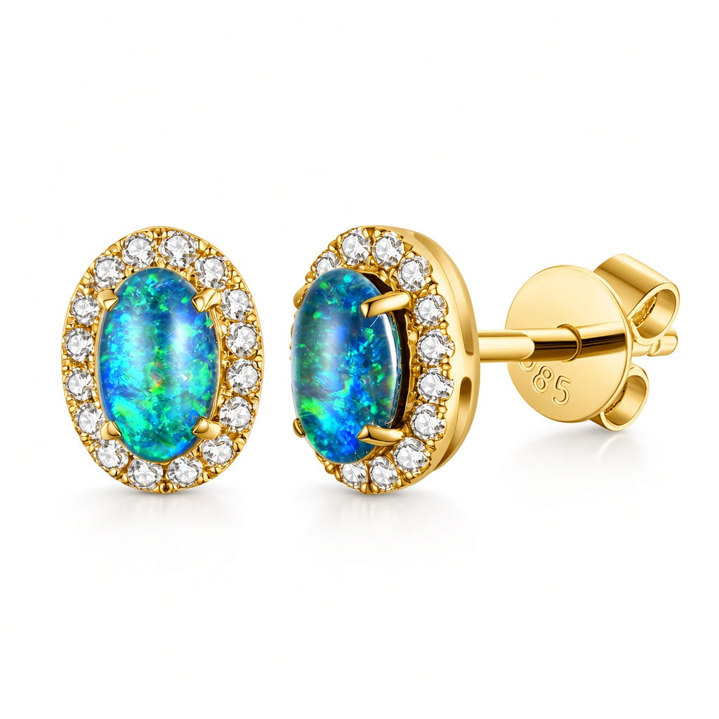 Colored Stone Earring