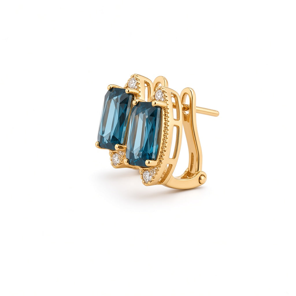 Colored Stone Earring