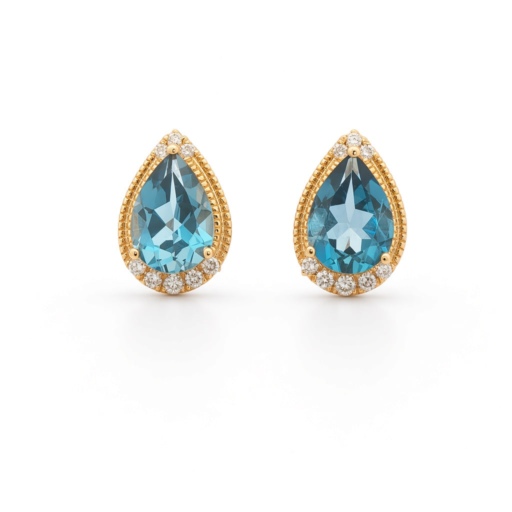 Colored Stone Earring