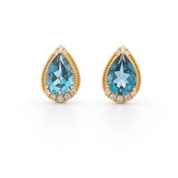 Colored Stone Earring