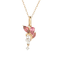 Tourmalines Statement Pendant in 14 Karat Yellow Gold