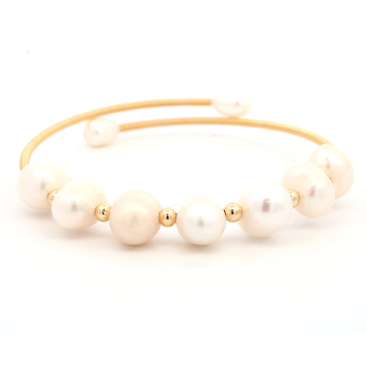 Pearls Wire Wrapped Bracelet