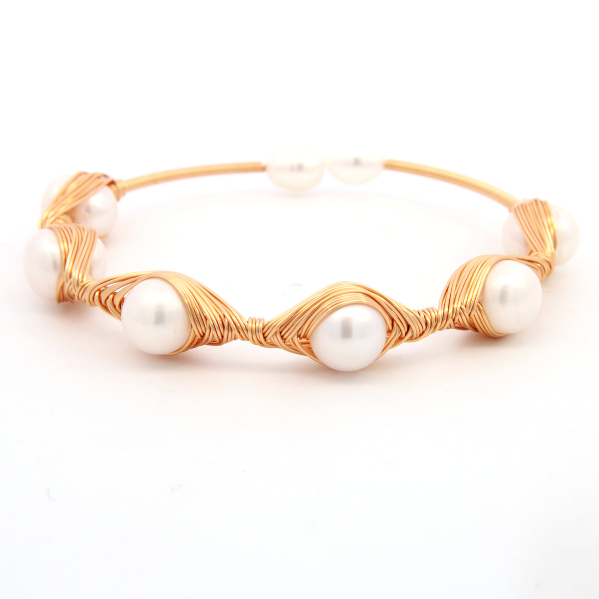 Pearls Wire Wrapped Bracelet
