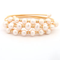 Pearls Wire Wrapped Bracelet