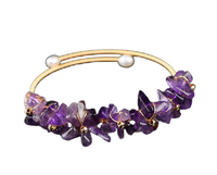 Amethyst Wire Wrapped Bracelet