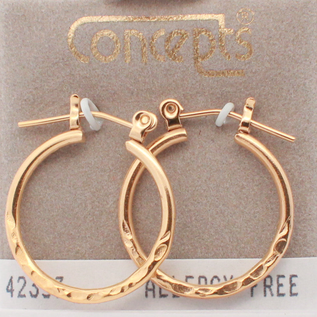 24K Gold Plated Surgical Stainless Steel Hoop