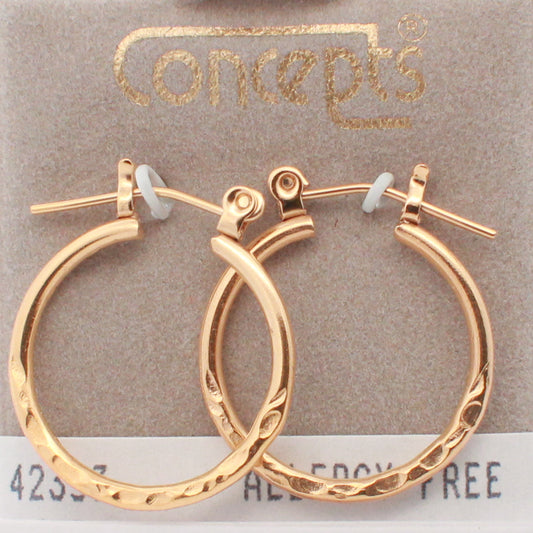 24K Gold Plated Surgical Stainless Steel Hoop