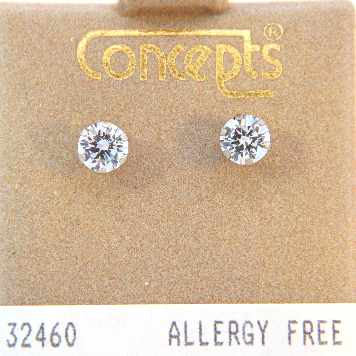 Surgical Stainless Steel Cubic Zirconium Stud