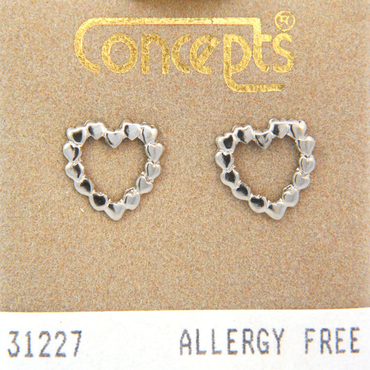 Surgical Stainless Steel Heart Stud