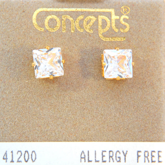 Surgical Stainless Steel Cubic Zirconium Stud