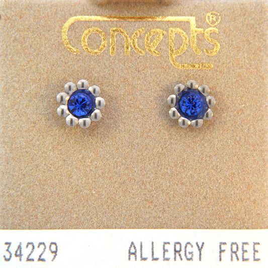Surgical Stainless Steel September Daisy Stud
