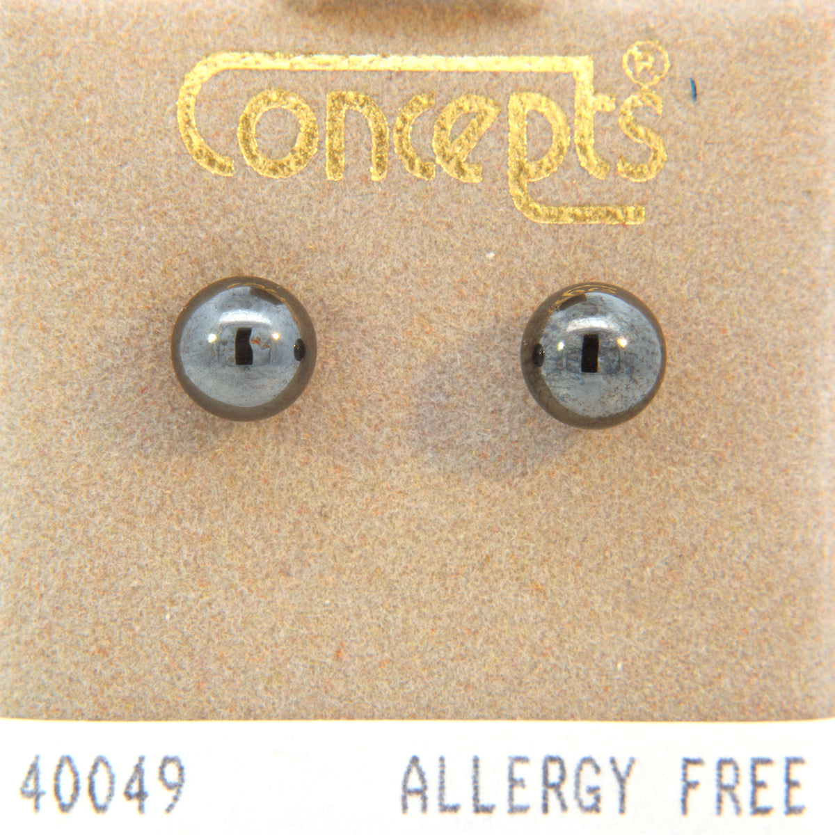 24K Gold Plated Surgical Stainless Steel Hematite Ball Stud