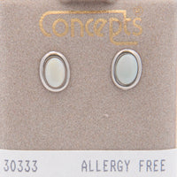 Surgical Stainless Steel Genuine Opal Stud