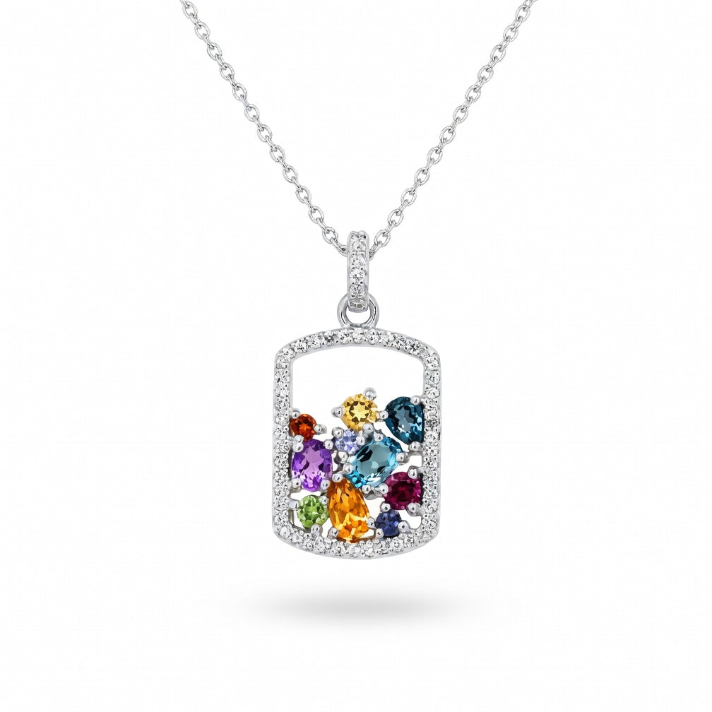 Semi-Preciouss Dangle Pendant