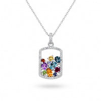 Semi-Preciouss Dangle Pendant