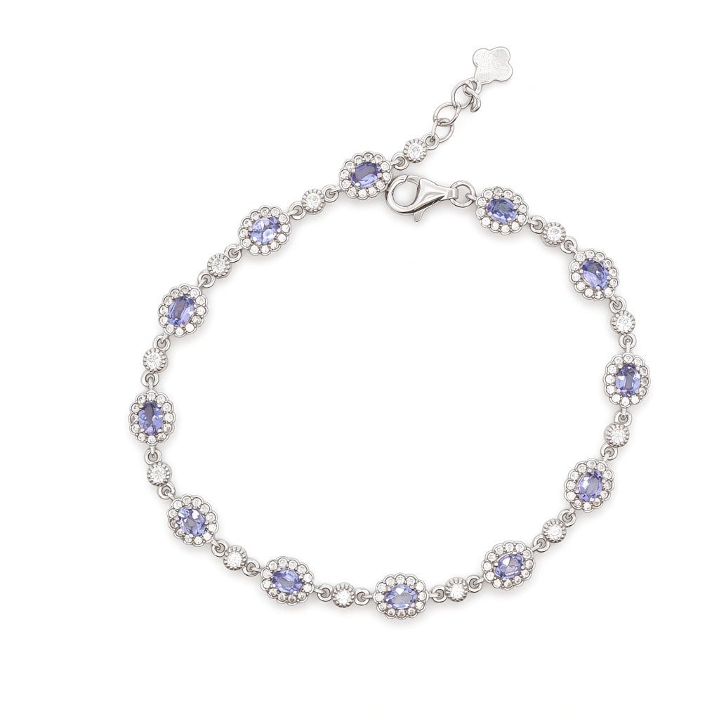 Silver Bracelets with Stone