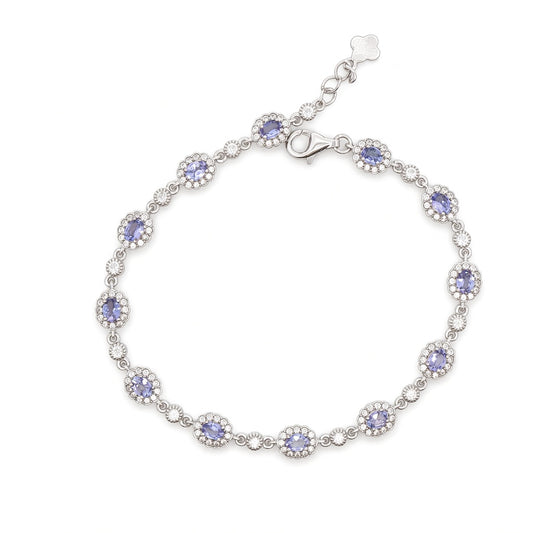 Silver Bracelets with Stone