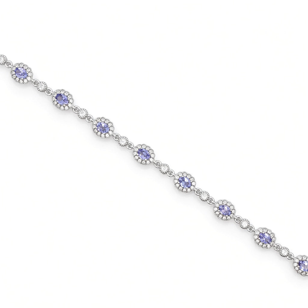 Silver Bracelets with Stone