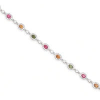 Silver Bracelets with Stone