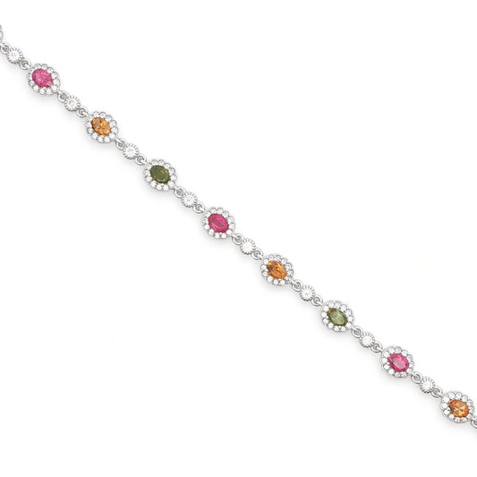 Silver Bracelets with Stone
