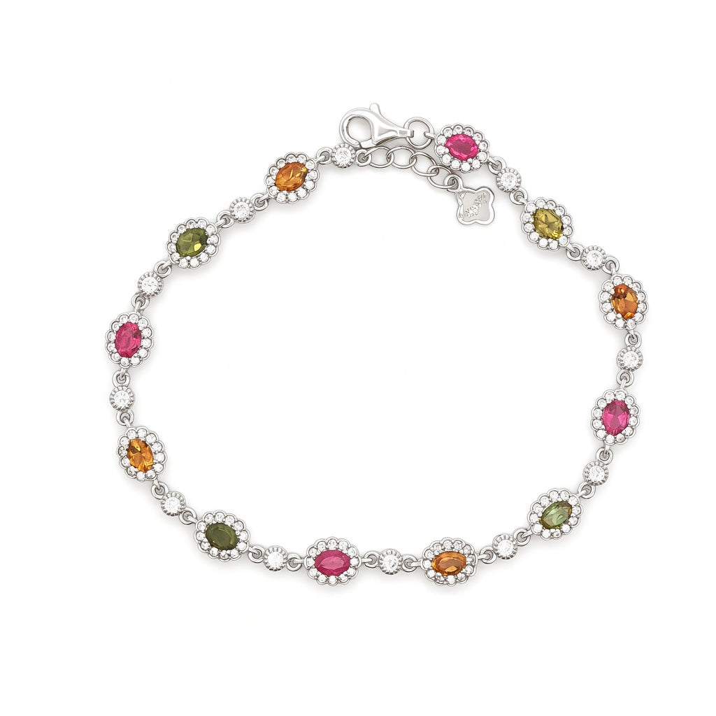 Silver Bracelets with Stone