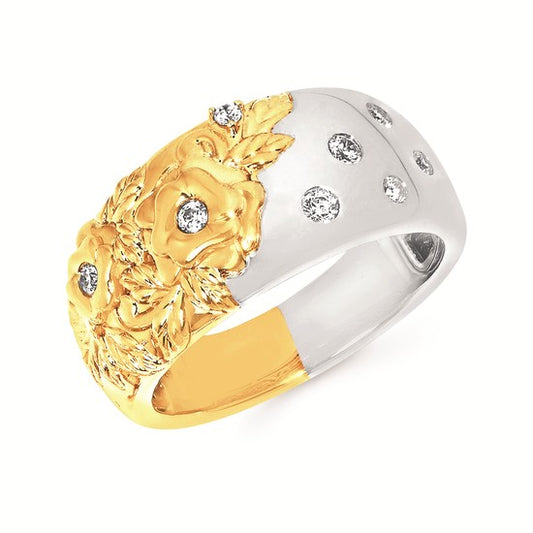 1/6 Cttw. Floral Ring