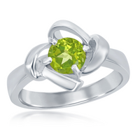 Peridot Floral Ring
