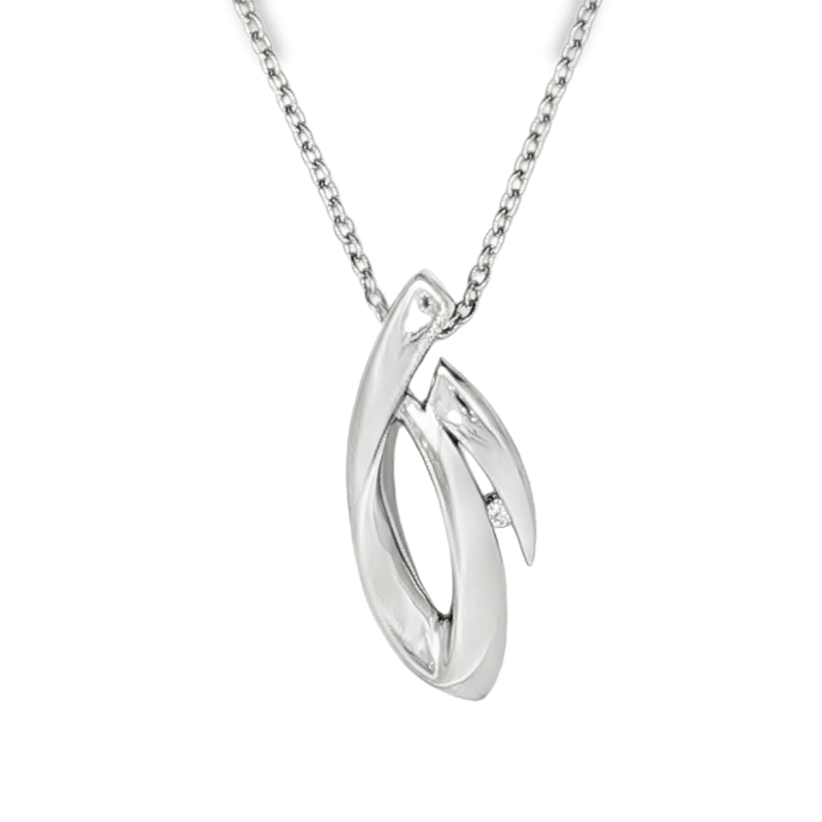 Diamond Hidden Bail Pendant