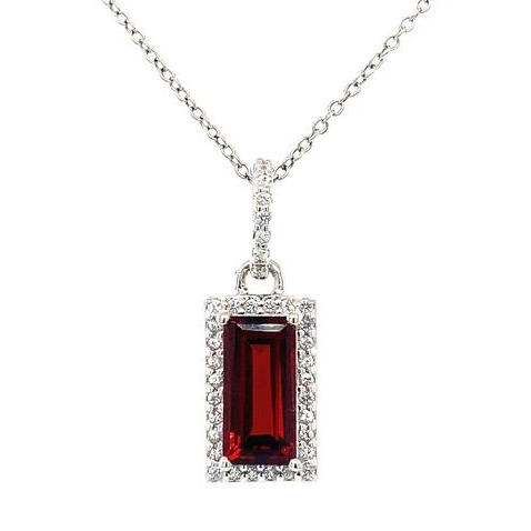 Garnet Dangle Pendant