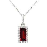 Garnet Dangle Pendant