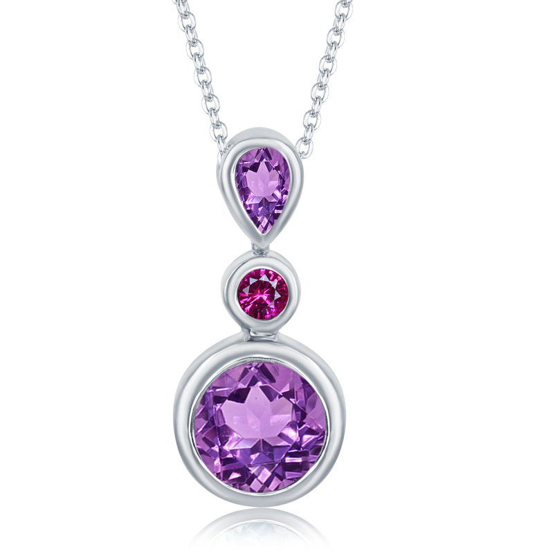 Amethysts Hidden Bail Pendant