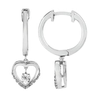 Round Diamonds Dangle Earrings