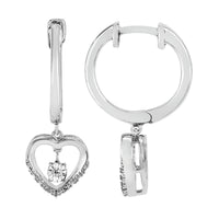 Round Diamonds Dangle Earrings