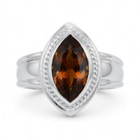 Quartz Floral Ring