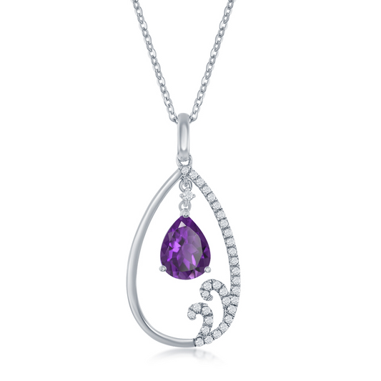 Amethyst Dangle Pendant