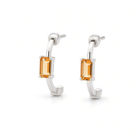 Emerald Citrines Earrings
