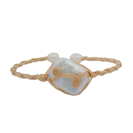 Pearls Wire Wrapped Bracelet