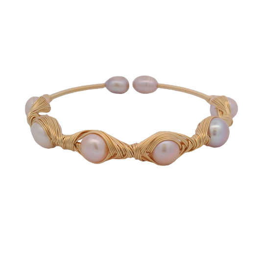 Pearls Wire Wrapped Bracelet