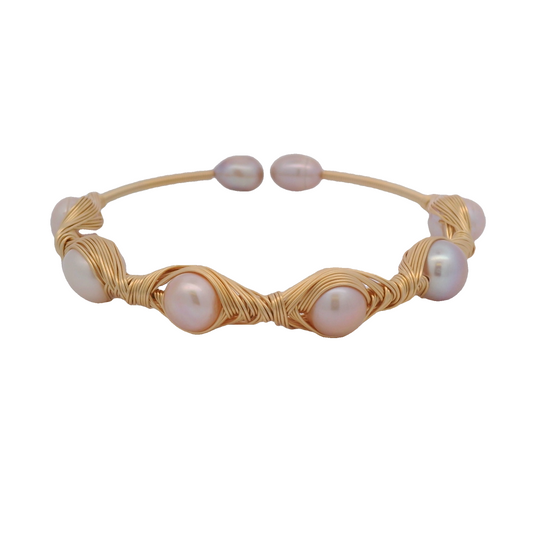 Pearls Wire Wrapped Bracelet