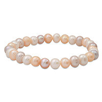 Multicolor Pearl Stretch Bracelet
