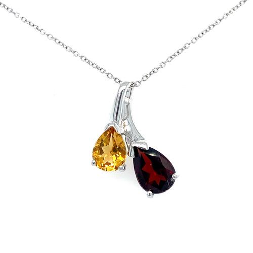Garnet Attached Pendant