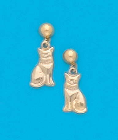 24K Gold Plated Surgical Stainless Steel Filigree Drop Dangle