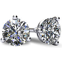 Round Brilliant Moissanite Stud Earrings